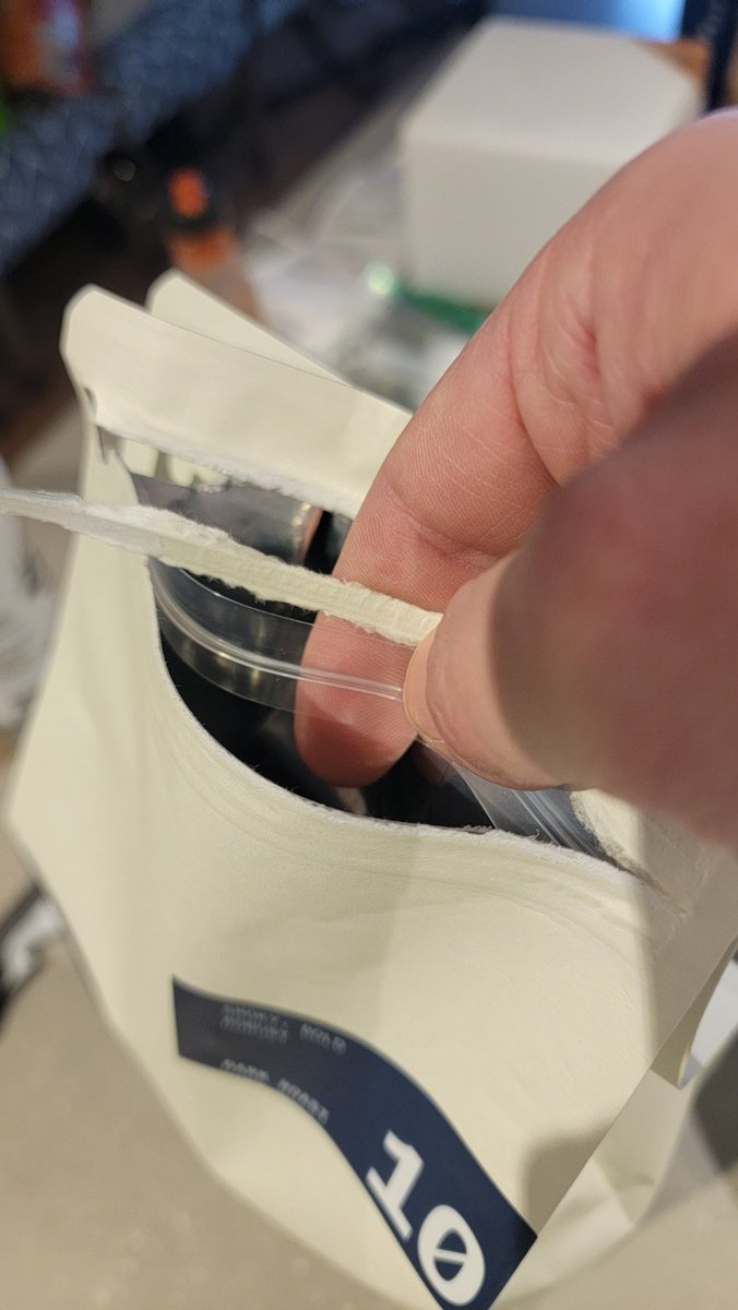 Every. Single. Time.

Now I have to find another container to keep my kilo fresh.

Please, <a href="/ACEroasters/">ACE Coffee Roasters</a>, find a better bag supplier. I have not yet opened one of the new bags and not had this happen. I wish I had held on tone of your old ones.