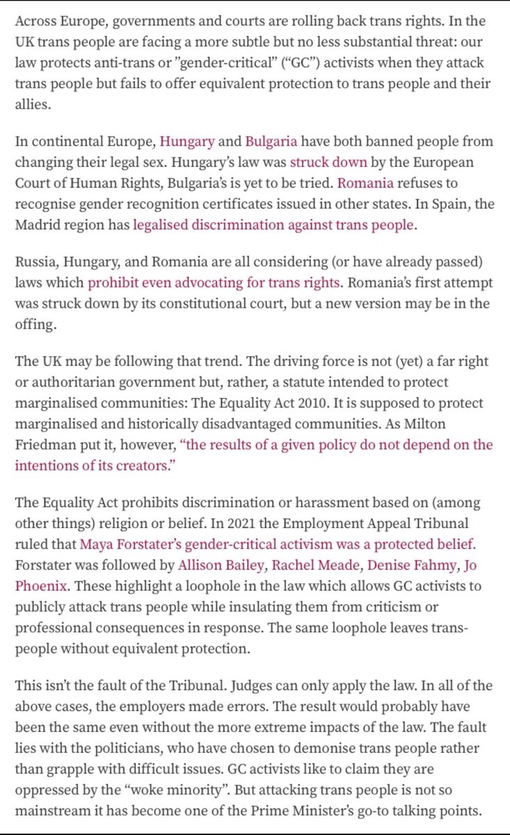 AlisonJenner6's tweet photo. Thanks to @TheNewEuropean for printing this breathtakingly poor article in time for the activist who wrote it to be exposed to the critique of more thoughtful jurists.
Rachel Meade vs @SocialWorkEng & @CityWestminster
#NeedForTraining https://t.co/b7cJyAXGRz