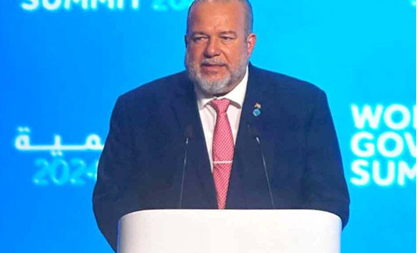 Cumbre Mundial de Gobiernos: #Cuba aboga por un orden internacional más justo y democrático.
#SanctiSpiritusEnMarcha #CubaYEmiratos 
<a href="/DiazCanelB/">Miguel Díaz-Canel Bermúdez</a> <a href="/DrRobertoMOjeda/">Dr. Roberto Morales Ojeda</a> <a href="/PartidoPCC/">Partido Comunista de Cuba</a> 
<a href="/MMarreroCruz/">Manuel Marrero Cruz</a> <a href="/MEspirituana/">@MariposaEspirituana</a>