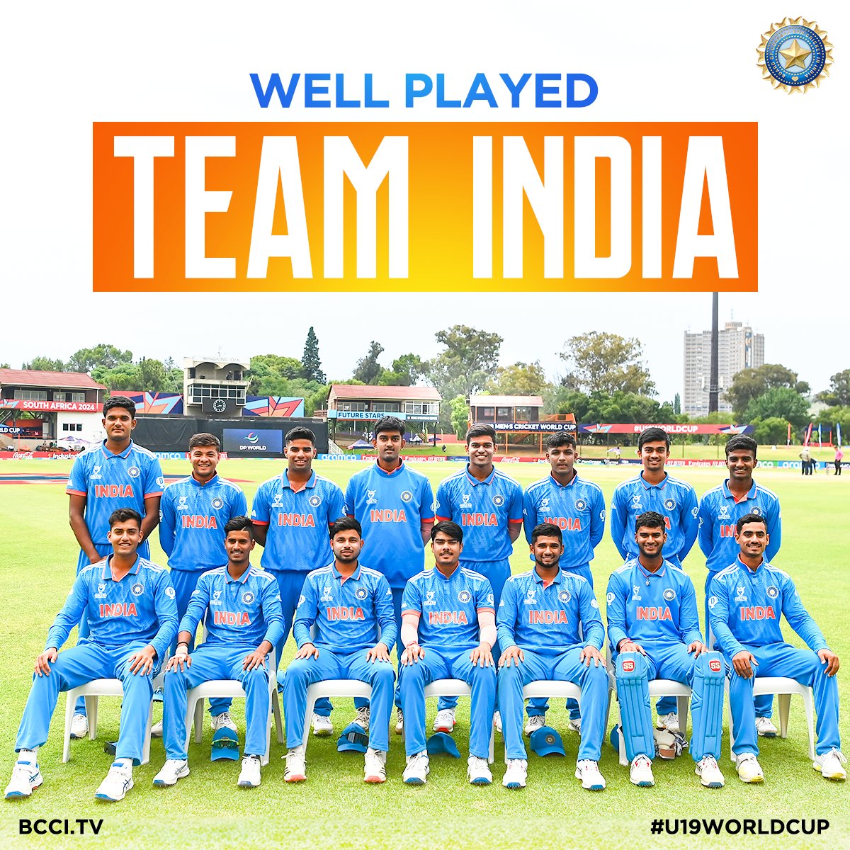 Super proud of the boys in blue !! They had an unbeaten campaign until the very last game & played very well 👏🏻 I'm sure many future stars of the country will be gotten from here ✨️

#U19WorldCupFinal • #INDvAUS
