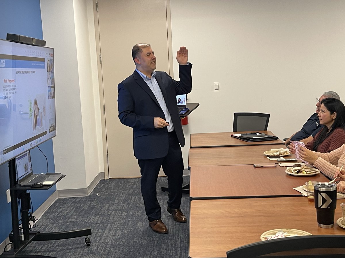mge_companies's tweet photo. Our Head of Operations/Technology @dgianniris hosted a dynamic leadership series presentation at our Florida office on how to transform your ineffective meetings into powerful, effective sessions by adopting three key habits. Want to learn more? Contact us at info@mgedpc.net! https://t.co/O6sxVqkNDp