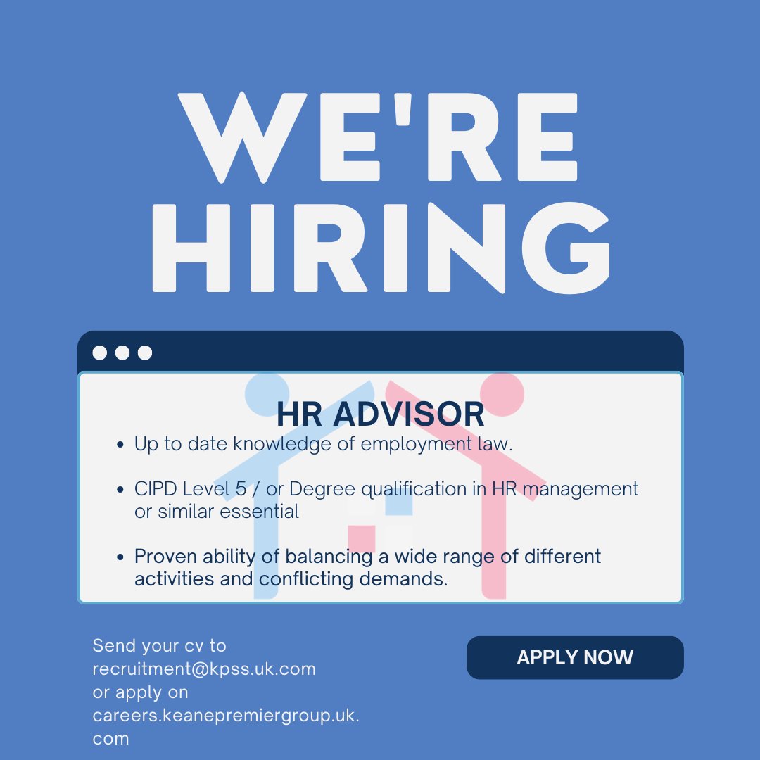 Exciting opportunity alert!  Join our team as an HR Advisor in Glasgow, South Lanarkshire! Are you ready to elevate your HR career? Elevate your career with a company that makes a difference.

#HRJobs #GlasgowJobs #EmployeeRelations #WorkLifeBalance #JoinOurTeam