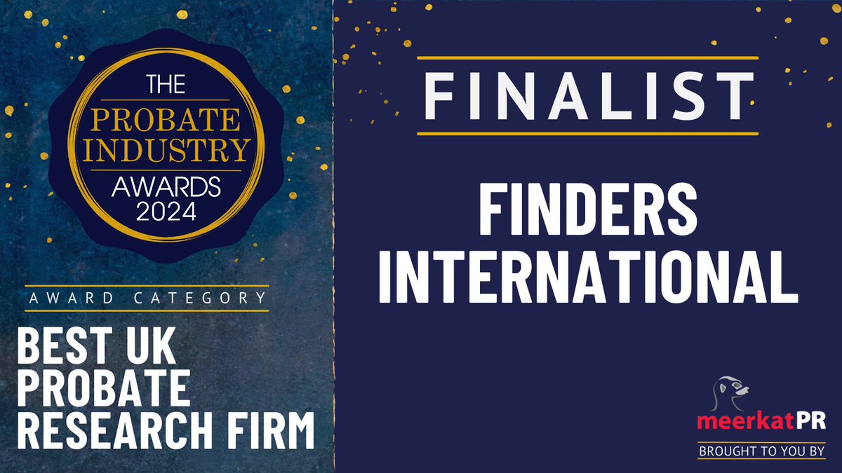 findersprobate's tweet photo. We are proud to be finalists again at this year’s The Probate Industry Awards!

We are shortlisted under the category for ‘Best UK Probate Research Firm’ 2024 🤞🏽 Looking forward to attending this year's event. Dancing shoes at the ready! 💃🏽🕺🏽

#Probies2024 #ProbateIndustryAwards https://t.co/8q329tcxfA