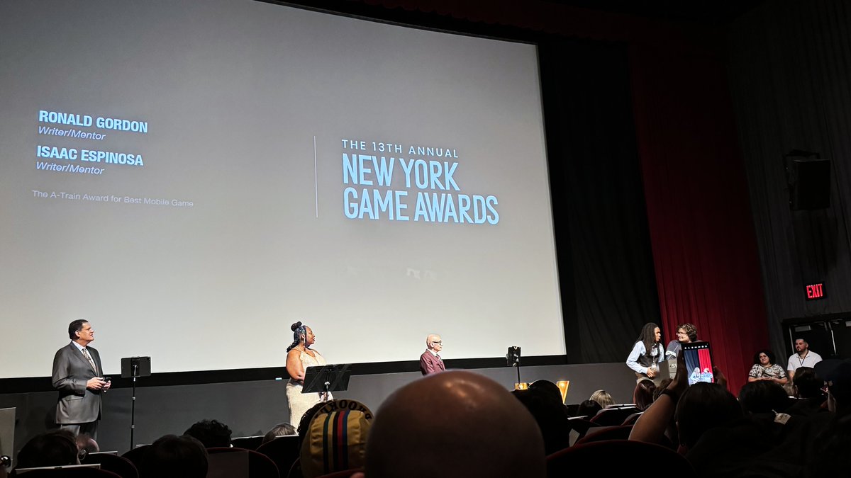 scopely's tweet photo. 👀 SPOTTED: Scopeleans at the @NYGameAwards! 📸

The annual #NYGameAwards celebrates outstanding achievements in #VideoGames. Thanks to @NYVGCC, @HaroldGoldberg and @Reggie for having us. 🙏

#SeizeThePlay #NYVGCC #NewYork #NY #Games https://t.co/mOx4QjwKr6