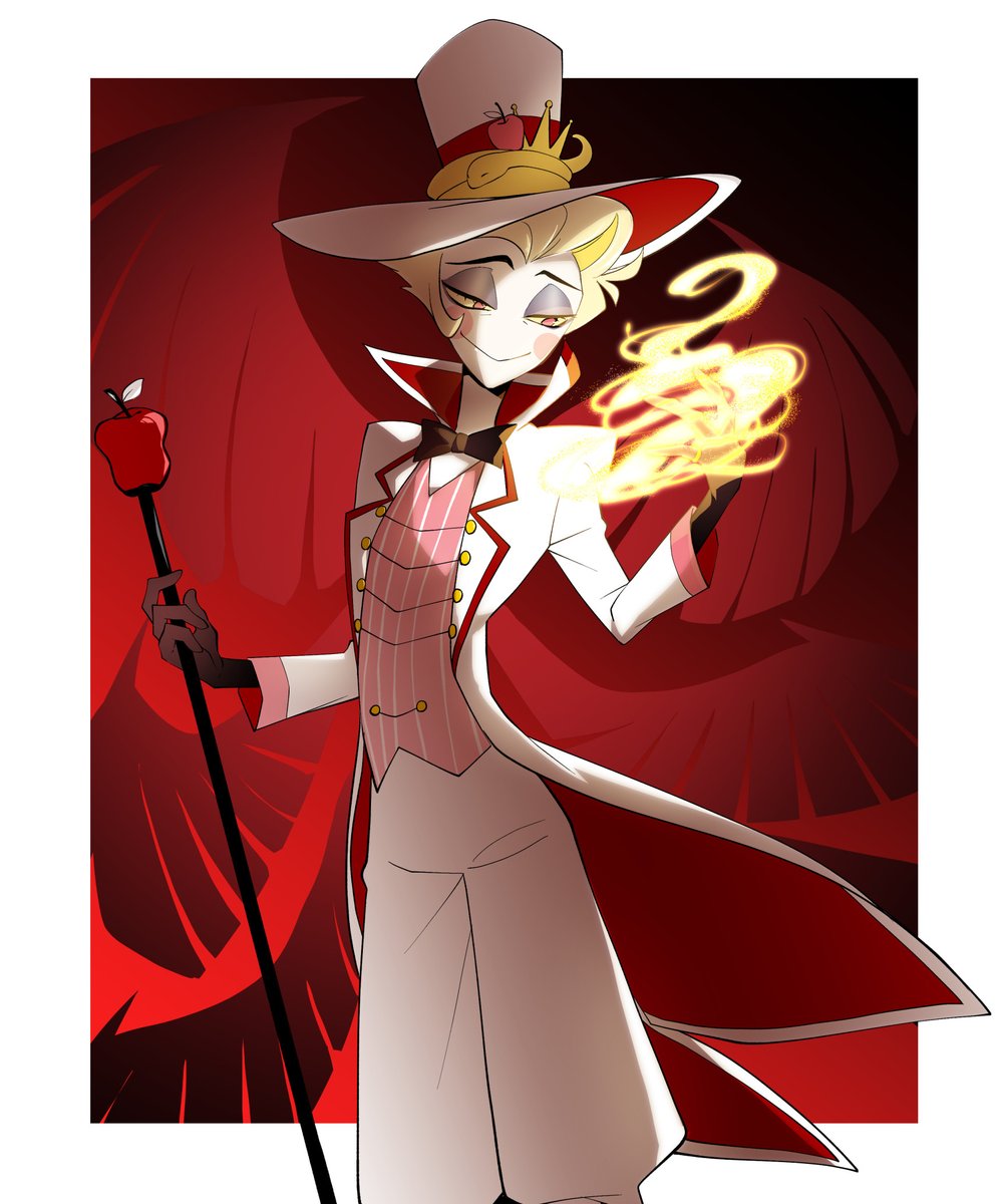 「#HazbinHotel #HazbinHotelFanart ルシパパ 」|九日⭐️🌈💛💜のイラスト