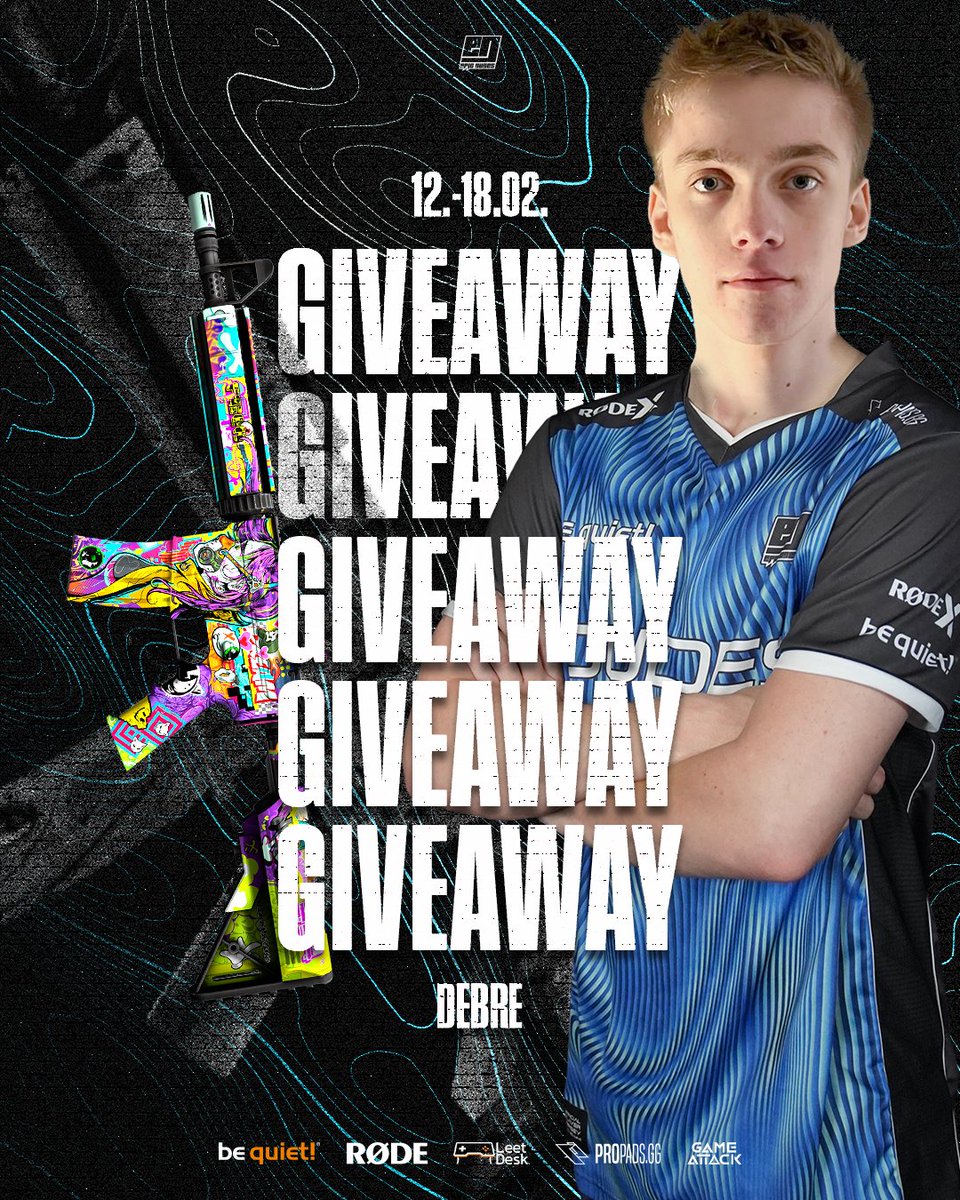 Another week = another #Giveaway 😍
M4A4 In Living Color - FN

ℹ️ Conditions of Participation:
❤️ follow our player <a href="/DEBRECSGO/">DEBRE</a> 
💙 follow the DUDES <a href="/EPICDUDESGAMING/">DIE DUDES</a>
🔁 retweet this tweet
🧑‍🤝‍🧑 tag a homie

ℹ️ Participation deadline:
18.02.2024 - 20:00 CET

#CS2Giveaway #CS2 #skins