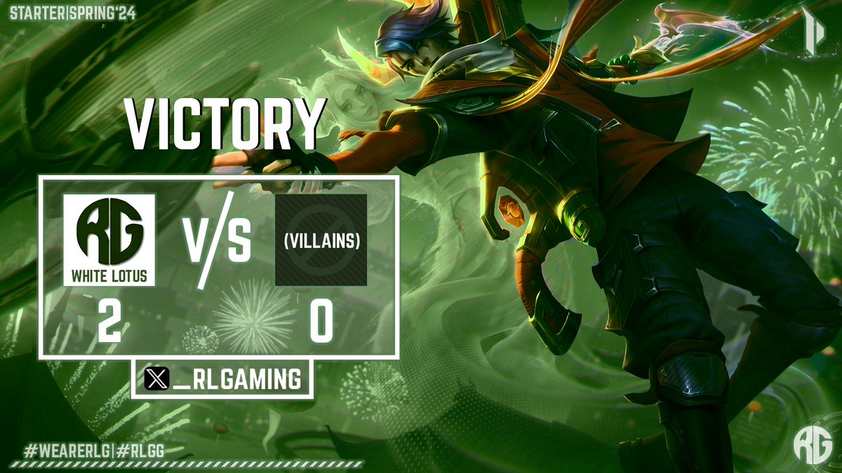 _RLGaming's tweet photo. GG #Villains
Dafür geht die Winning Streak unseres #WhiteLotus Teams weiter.
4:0 stehen wir nun nach zwei sehr schnellen letzten Spielen. Wir sind hyped und freuen uns auf die weiteren Games!🫡
#PrimeLeague | #WeAreRLG | #RLGG https://t.co/cZRw3ovAZ5