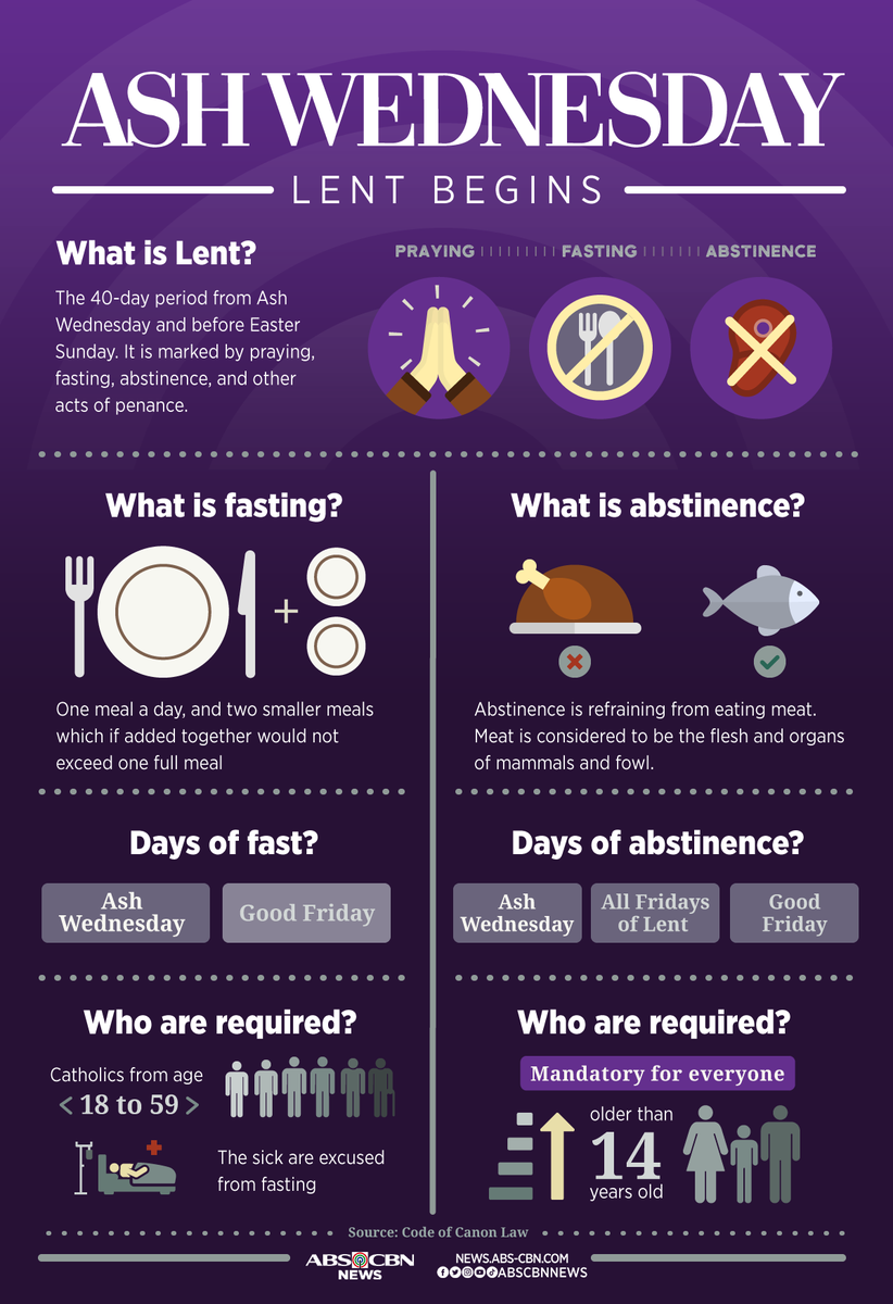 ABSCBNNews's tweet photo. A blessed and prayerful Lent. https://t.co/2h619B0Wkl