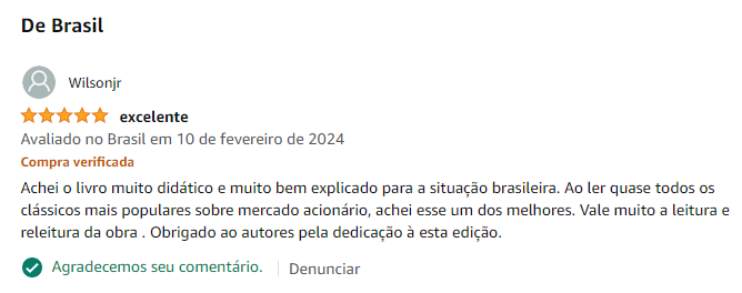 Ainda temos um longo caminho para percorrer, mas é muito bom quando lemos pessoas que gostaram do nosso livro nos colocando junto com outros grandes clássicos da literatura financeira. 

10 de fevereiro também foi aniversário de <a href="/FelipePontesPB/">Felipe Pontes</a>. Ótimo presente de aniversário!