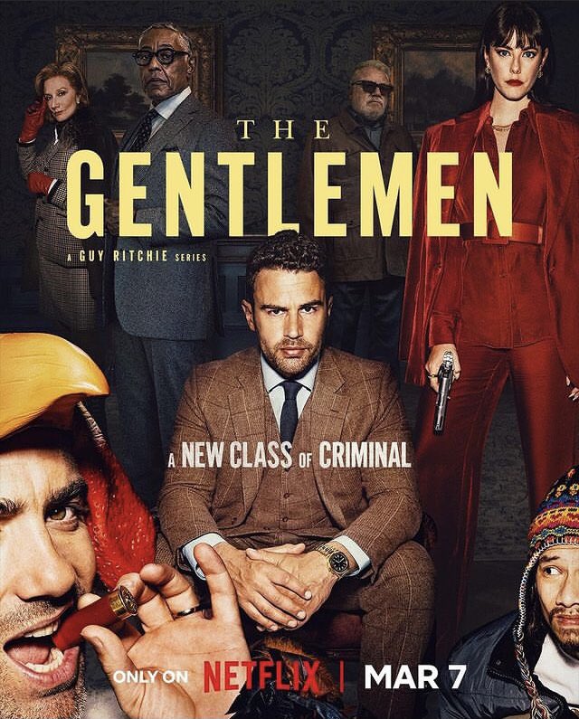 LeftKidney4Theo's tweet photo. Official posters of Theo James as Eddie Horniman in The Gentlemen! Launches 7 March! #TheGentlemen #TheoJames https://t.co/BgbtQ744bV