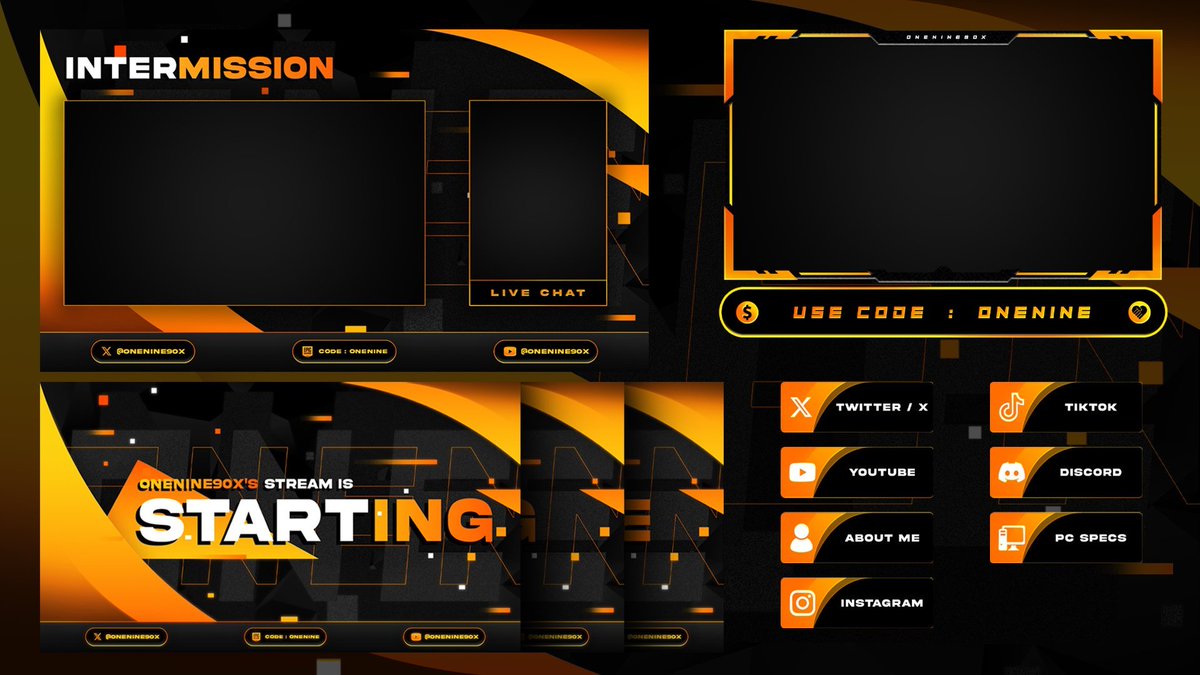 onenine90x's tweet photo. HUGE shoutout to Pancake (@Pangxyk) for helping me with some new layouts for my Stream! 🔥

I really love this fresh new imagery. Thank you dude! 🫶 https://t.co/xX3eq2gqAn