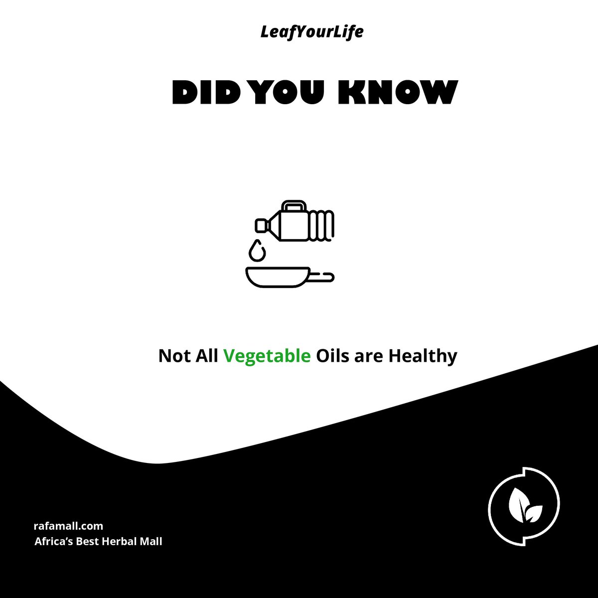 rafamall's tweet photo. Soybean, sunflower, and corn oil all contain large amounts of omega-6 fatty acids which increases the chances of low-grade inflammation in the body. Oils with this fatty acid may also contribute to oxidative stress which helps heart disease form. 
#facts.net
#DYK 
#leafyourlife https://t.co/LUDmPg9fXJ