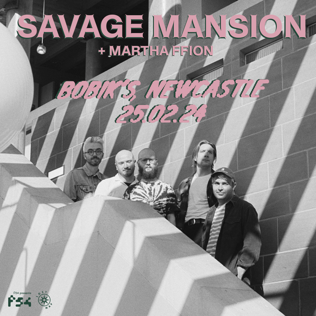 NEXT SUNDAY @LostMap Records indie rock Kings @_savagemansion head to the North East for a Sunday Service at @BobiksNcl, Newcastle on 25 Feb. Support from @MarthaFfion ✨ Tickets → bit.ly/3u1DbEi New album 'The Shakes' out this Friday! → bit.ly/4bBUBIi