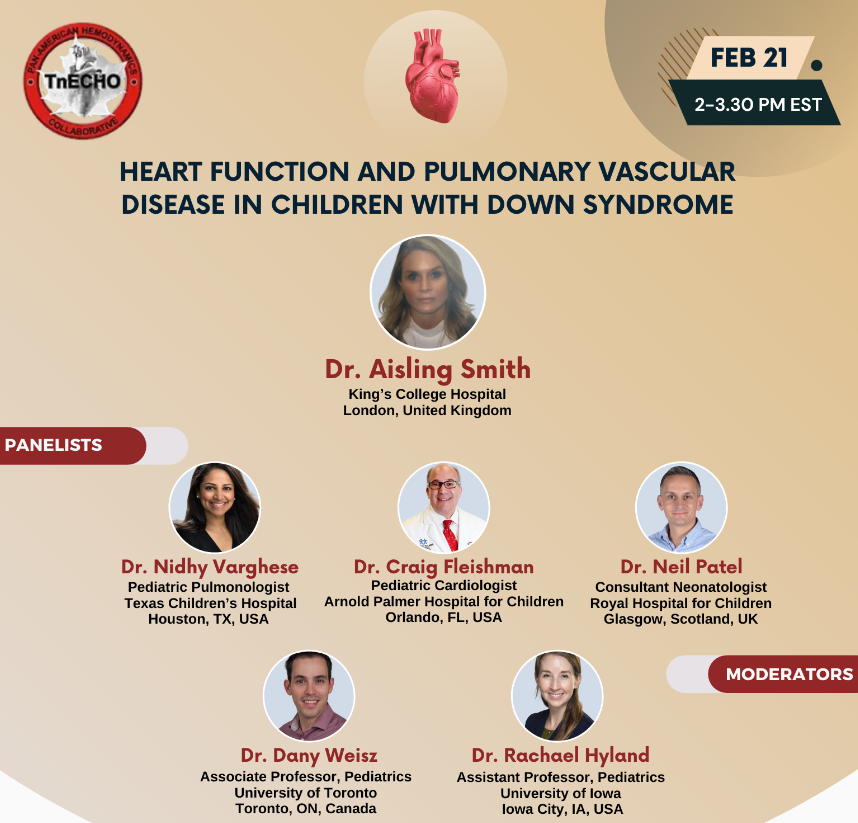 NeoHemodynamics's tweet photo. Join us on Feb 21 @ 2pm ET for the next International Neonatal Hemodynamics webinar: Heart Function & Pulmonary Vascular Disease in Children with Down Syndrome with Dr. Aisling Smith from @KingsCollegeNHS!
#neoTwitter #NHTSASE
Click here to register: https://t.co/wlu9VzYxVN https://t.co/UAHZrzCmBF