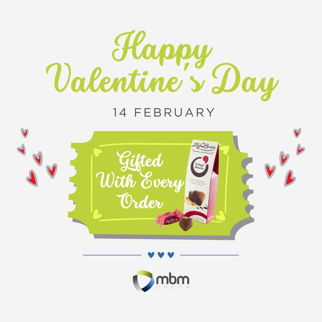 ❤️Will you be our Valentine?❤️ 
 
Our customers are the heart of our business, and we’ve been sharing our love by gifting a Lily O'Brien's Honeycomb Crispy Heart Pouch with every order since Monday!🎁
 
#valentinesday #valentines #justforyou #love #gifted #heart #chocolates