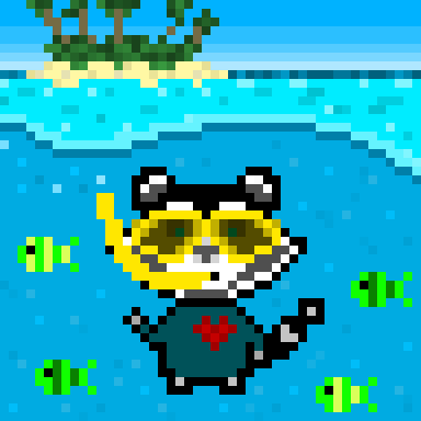 ReFox_23's tweet photo. "Enough is enough! I want to burst into the summer for a couple of days!" exclaimed Hello-Raccoon, and flew away with his beloved to the paradise islands...
I wish you all love and crazy acts, my dears! ❤️

"Escape into the summer 🏝️❤️".
https://t.co/HSUbAvvgSU

#ReFox #pixelArt https://t.co/nB5MLWVhE5