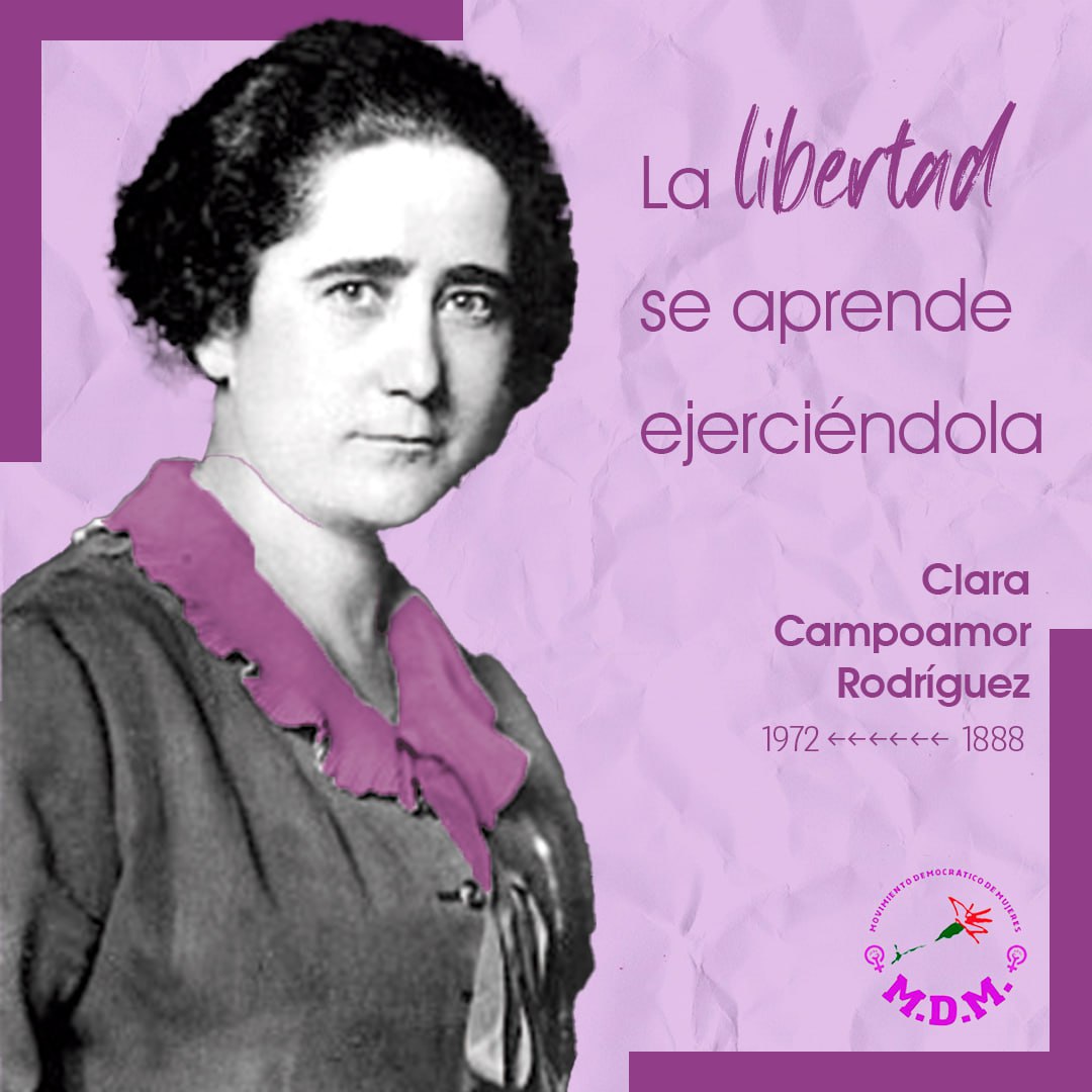 'La libertad se aprende ejerciéndola' (Clara Campoamor 1888-1972)
#ClaraCampoamor