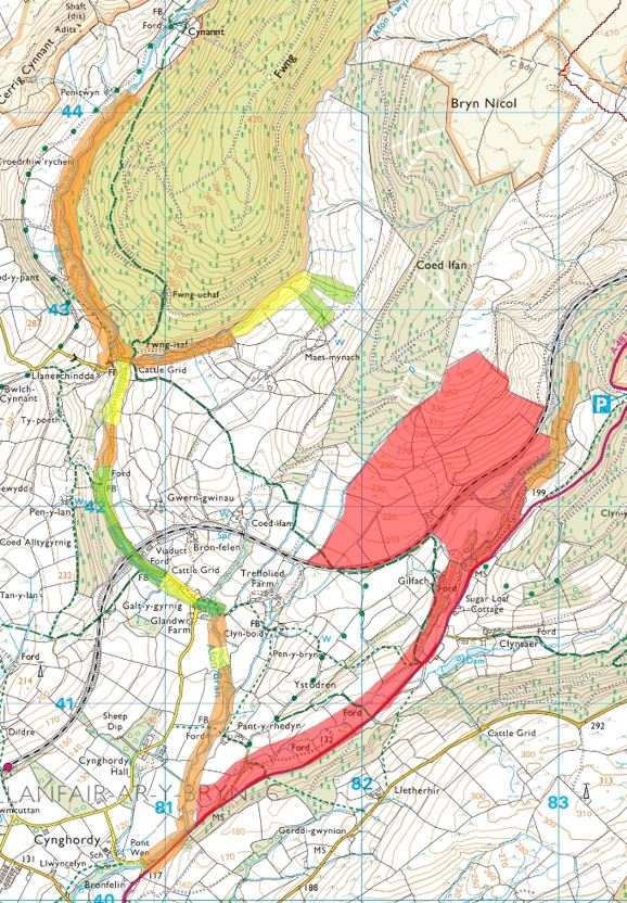 4AfonLIFE's tweet photo. This map shows where there is Himalayan balsam #INNS on the Llandovery Brân and river Gwyddon (tributaries of the #Tywi).
Red notes high density, orange medium density and green is low density.
The most effective method of control for INNS is a top-down approach. https://t.co/z3cupcFX0w