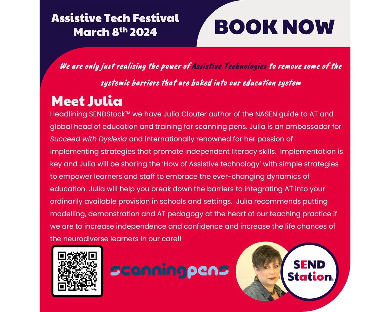 #SENDStock we will rock you with #ScanningPen solos and #pedtech riffs! 🎸📝😄Find out more about this event and all the speakers if you are ready to explore AT.