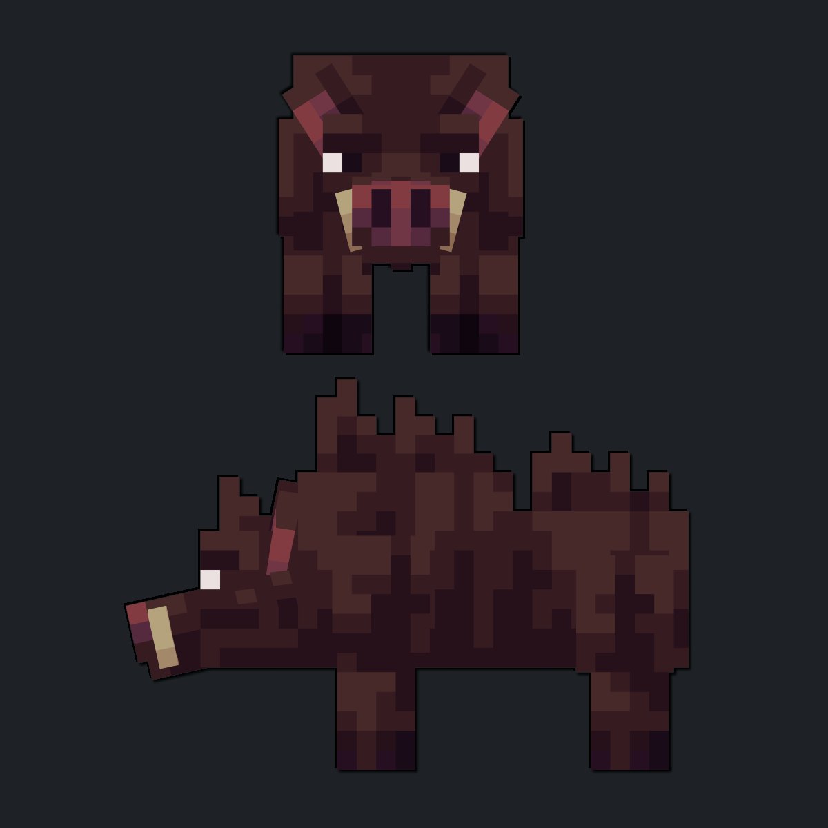 flawa__'s tweet photo. also boar(1.5 blocks lenght) https://t.co/WNSjFhL0KK