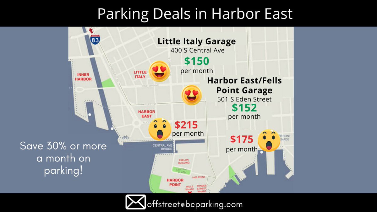 ParkingAuthBC's tweet image. Work in #harborpoint, #HarborEast, or #fellspoint? We have great monthly parking deals that will put a smile on your face. Email us at offstreet@bcparking.com. #waterfrontpb @WaterfrontPB #exelon @Exelon