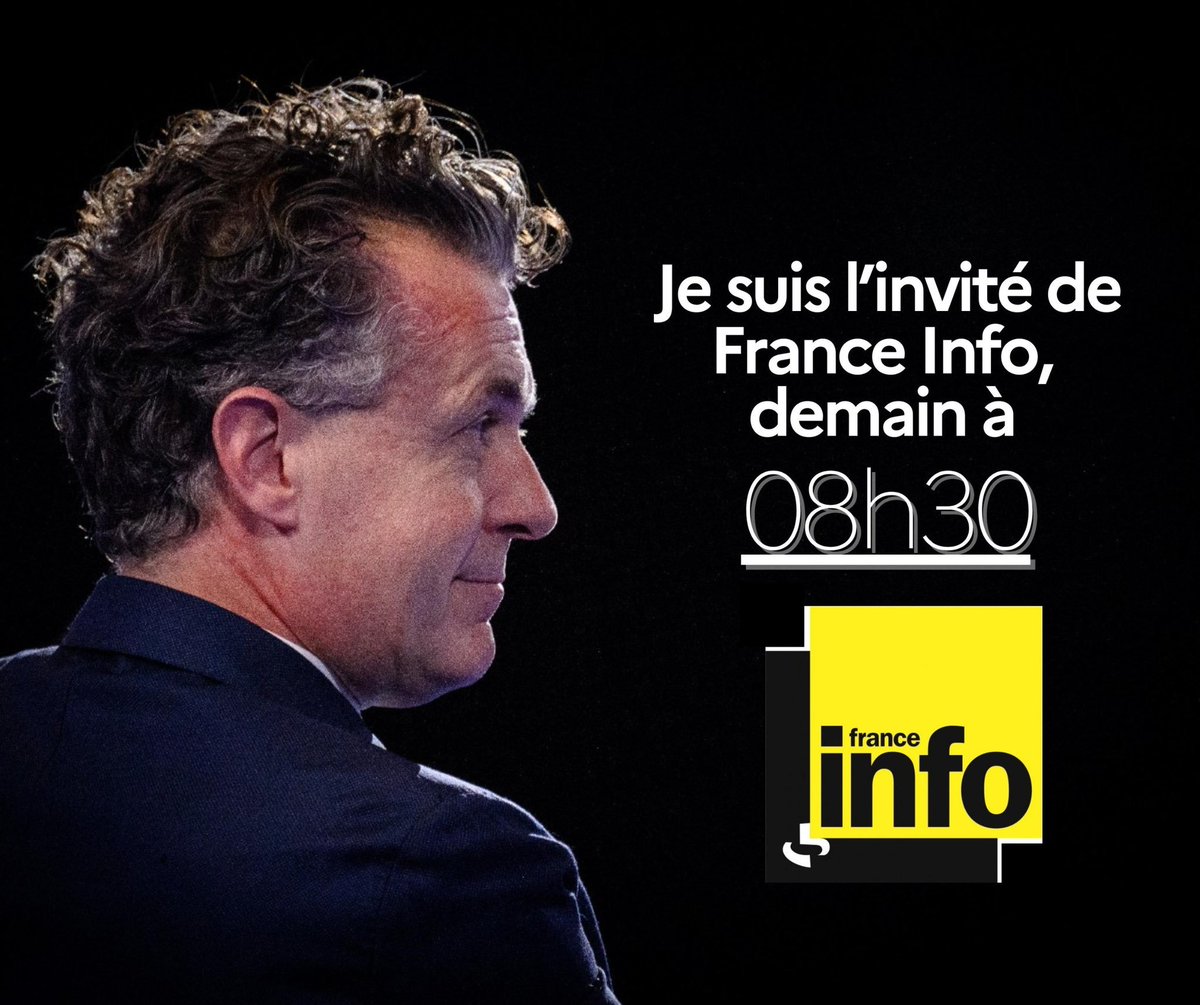 A demain sur @franceinfo !