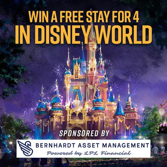 Out: winning MVP to go to Disney 

In: supporting a great cause to go to Disney 

Check out the link in our bio for your chance to enter to win a trip to Disney World sponsored by Bernhardt Asset Management. No MVP trophy necessary. 

#SuperBowl #DisneyWorld #Giveaway