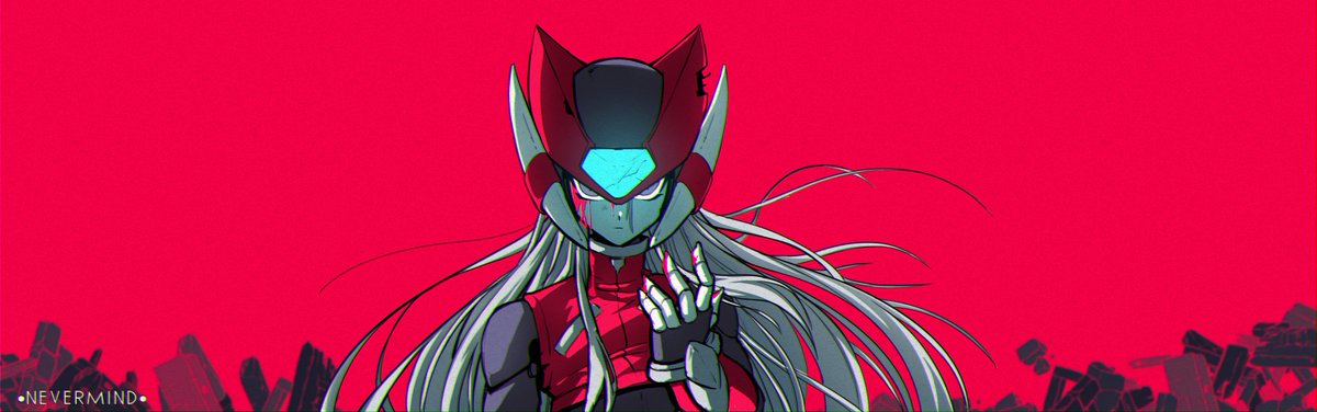 WindNeverMind's tweet image. "I'm sacrificing myself"
 #megaman #mmz #megamanzero