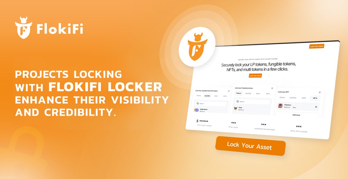 Increasingly, projects are opting to secure their (LP) tokens using #Floki's crypto locker protocol, #FlokiFi Locker. FlokiFi is a DeFi utility platform of $FLOKI, globally recognized by billions due to its expansive network and robust partnerships. By choosing FlokiFi Locker,…