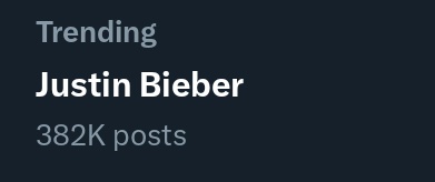 jbieberism's tweet photo. 📍Justin Bieber still trending with almost 400k tweets. https://t.co/ayBk4bySef