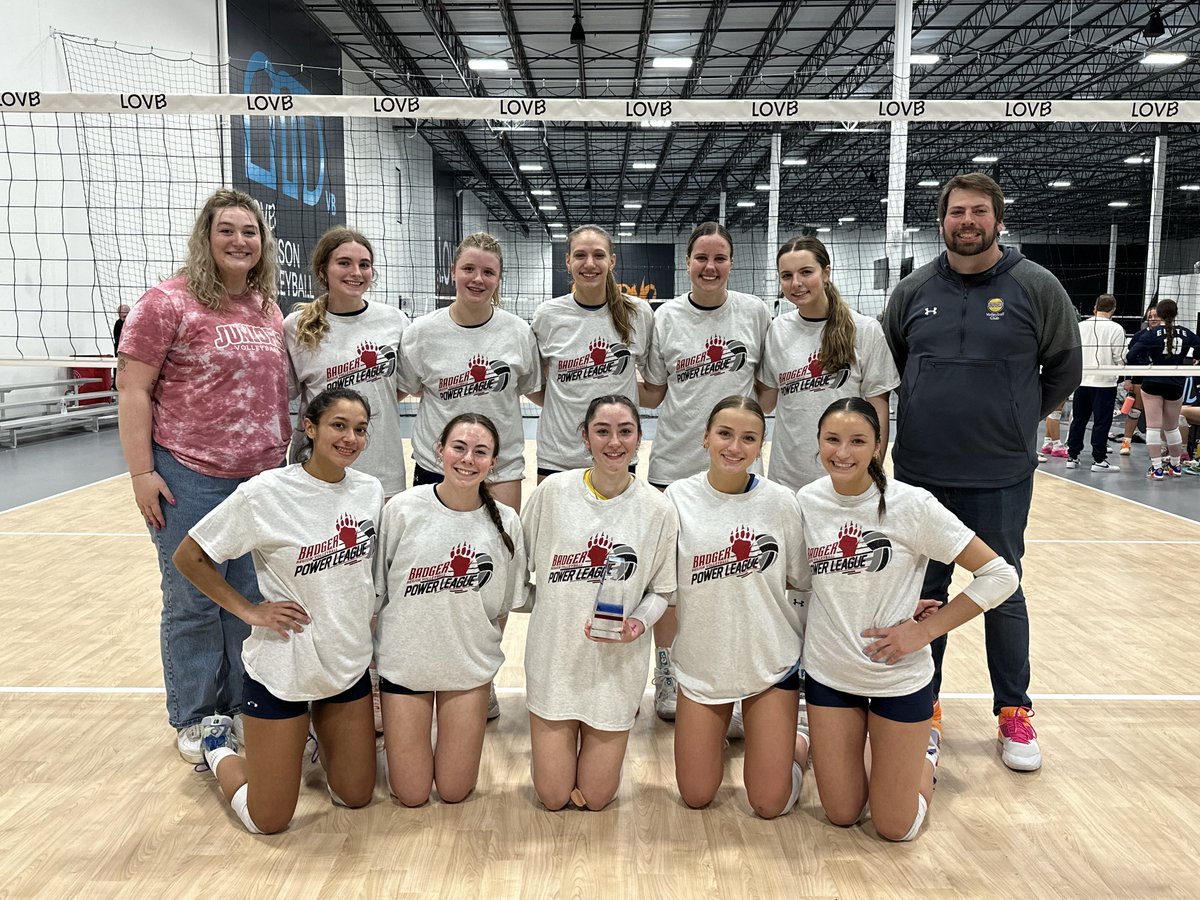 Congratulations to our winners from the 2024 Elite divisions of the Badger Region Power League I AM 14-Red, I AM 16-Red and Wisconsin Juniors 18-1s. Good luck with the rest of your seasons! Look for the All-Power League teams later this week! Details: badgervolleyball.org/power-league/