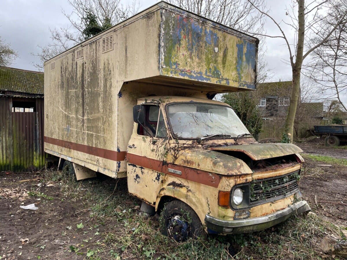 BarnFindsUK's tweet photo. Ad:   "Damaged to front bumper from tree growing in front of it" - common fault with these...
Ford Custom A Series Horse Box
On eBay here -->> https://t.co/YmWaxW5icd

 #FordCustom #HorseBox #DamagedBumper #TreeDamage #AutomotiveRepair #CarProblems #EquestrianLife https://t.co/ReHVrCrqrq