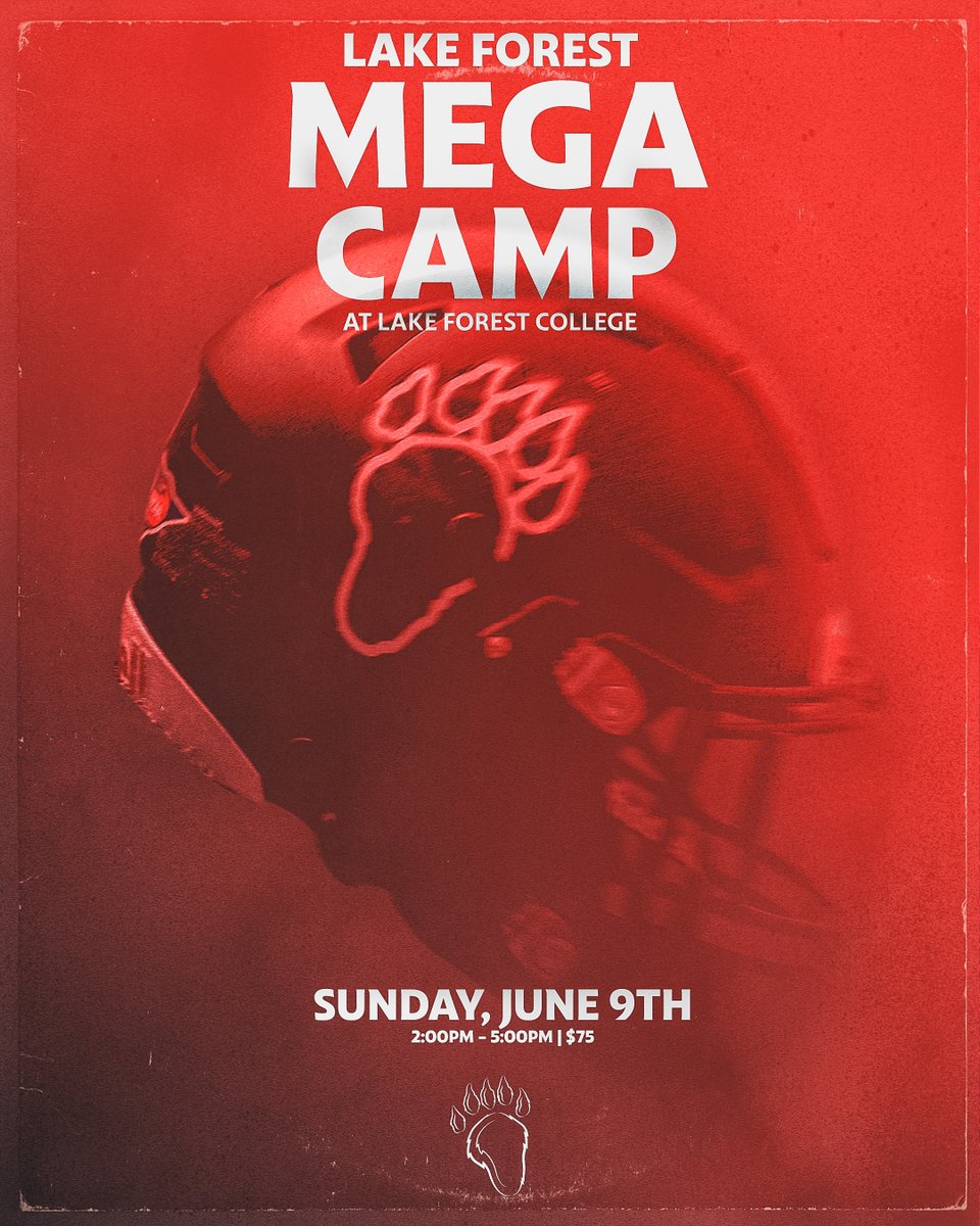 Lake Forest College Mega Camp -- the best camp for exposure and reps in the midwest. Limited enrollment (450) has been reached every year-- don't miss your opportunity to compete in front of over 50 college coaching staffs of all levels. northshorefastcamp.totalcamps.com/shop/product/3…