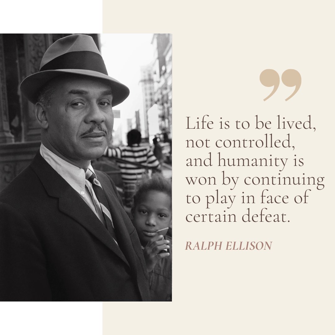 StrandMag's tweet photo. Words from the great #RalphEllison.
#quoteoftheday #BlackHistoryMonth #strandmagazine #TheStrandMagazine https://t.co/09ztfnwHrc