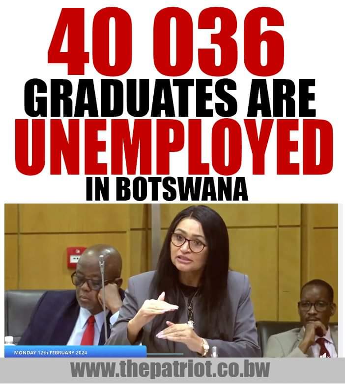 KalaharianSon's tweet photo. This can't be true. In 2019 the number of unemployed graduates were estimated at over 80 000. So the government of the day want us to believe that in the last 5 years the number has decreased by half? Goromente yo o maaka! https://t.co/4xAZ9flI2X