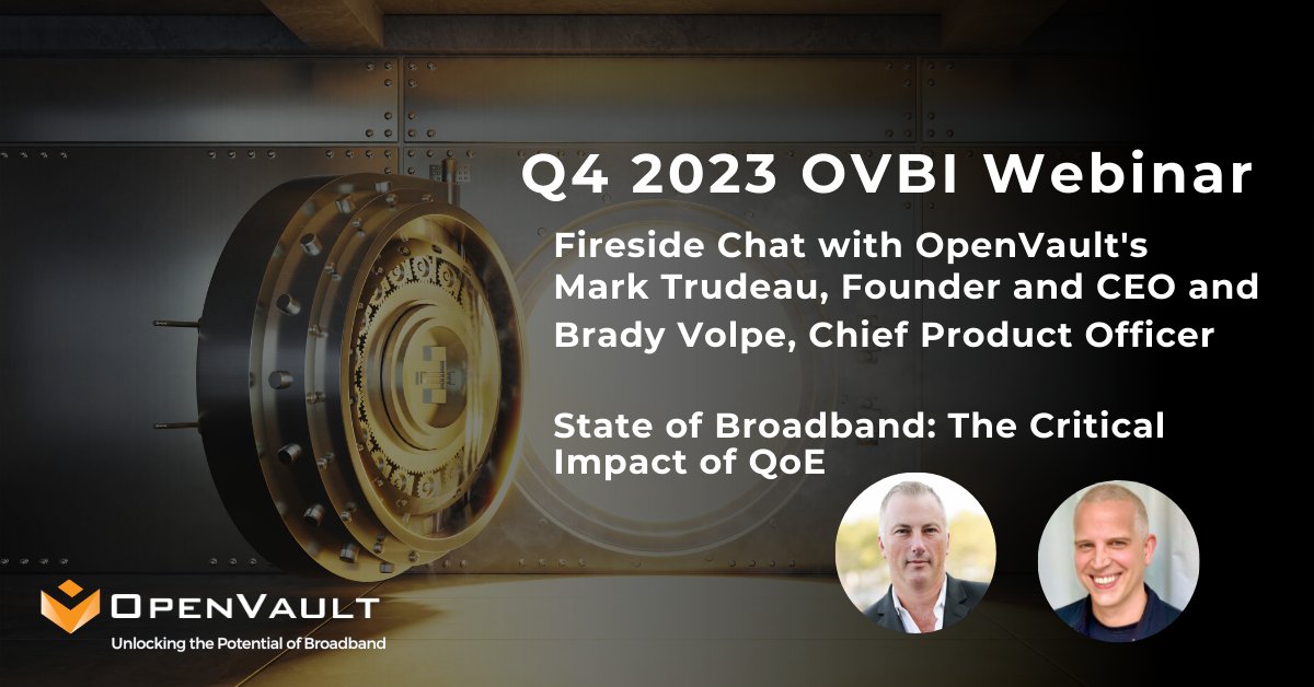 Suffering #SuperSickMonday download latest #OVBI & read up on how #broadbandconsumption is on track to approach/surpass 700 GB/month by Y/E. Then, join 4Q23 webinar & Fireside Chat w/ #OpenVault #MarkTrudeau & #BradyVolpe,  2/15 at 11am ET. Register now!
us02web.zoom.us/webinar/regist…