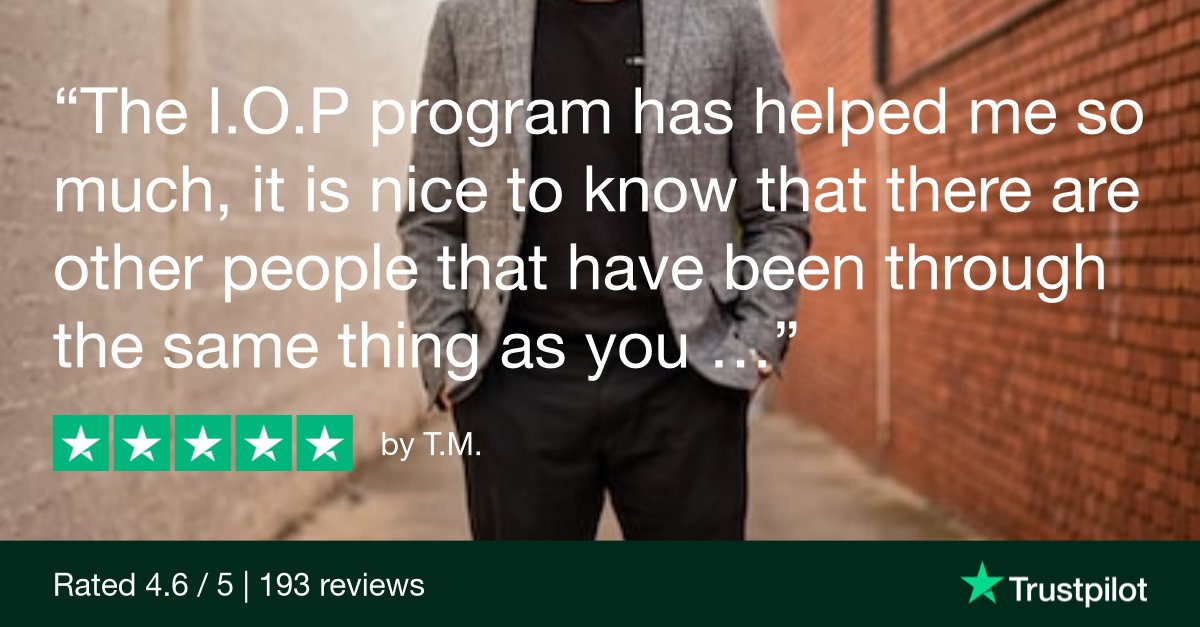 The I.O.P program has helped me so much...' - T.M.'s journey is a beacon of hope, illuminating the value of shared experiences in recovery. Connect and grow with us. #RecoveryCommunity #Hope #Lionrock