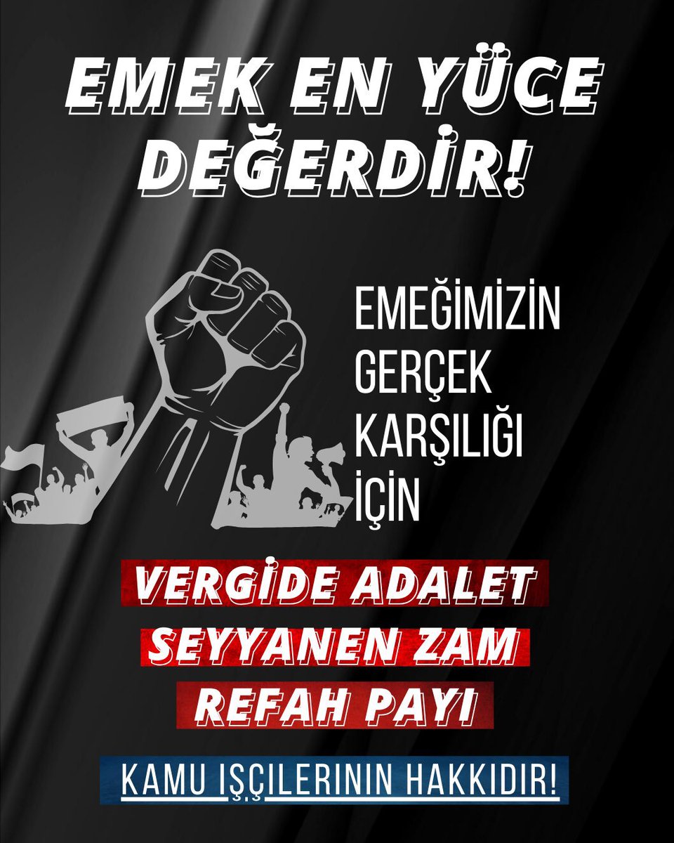 750 bin kamu işçisinin yapılan
 Ek Protokolle hiç bir talebi gerçekleşmedi!

 #Kamuişçileri Geçim Sıkıntısı Çekiyor, Vergi yükü altında eziliyor!

%49,25+Refah Payı+Seyyanen Zam Hakkımızdır!!
#EmekEnYüceDeğerdir <a href="/isikhanvedat/">Prof. Dr. Vedat Işıkhan</a>
