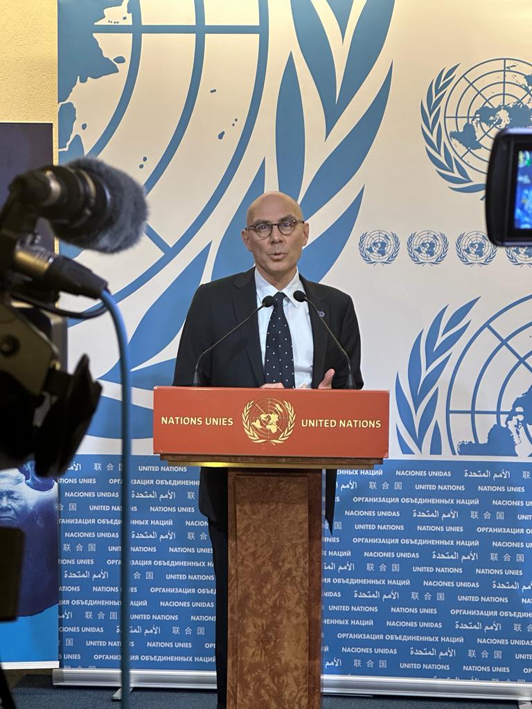 United Nations Geneva (@ungeneva) on Twitter photo "A potential full-fledged military incursion into Rafah, where some 1.5 mln Palestinians are packed against Egyptian border with nowhere further to flee, is terrifying, given the prospect that an extremely high number of civilians will likely be killed & injured." - <a href="/volker_turk/">Volker Türk</a> "A potential full-fledged military incursion into Rafah, where some 1.5 mln Palestinians are packed against Egyptian border with nowhere further to flee, is terrifying, given the prospect that an extremely high number of civilians will likely be killed & injured." - <a href="/volker_turk/">Volker Türk</a>