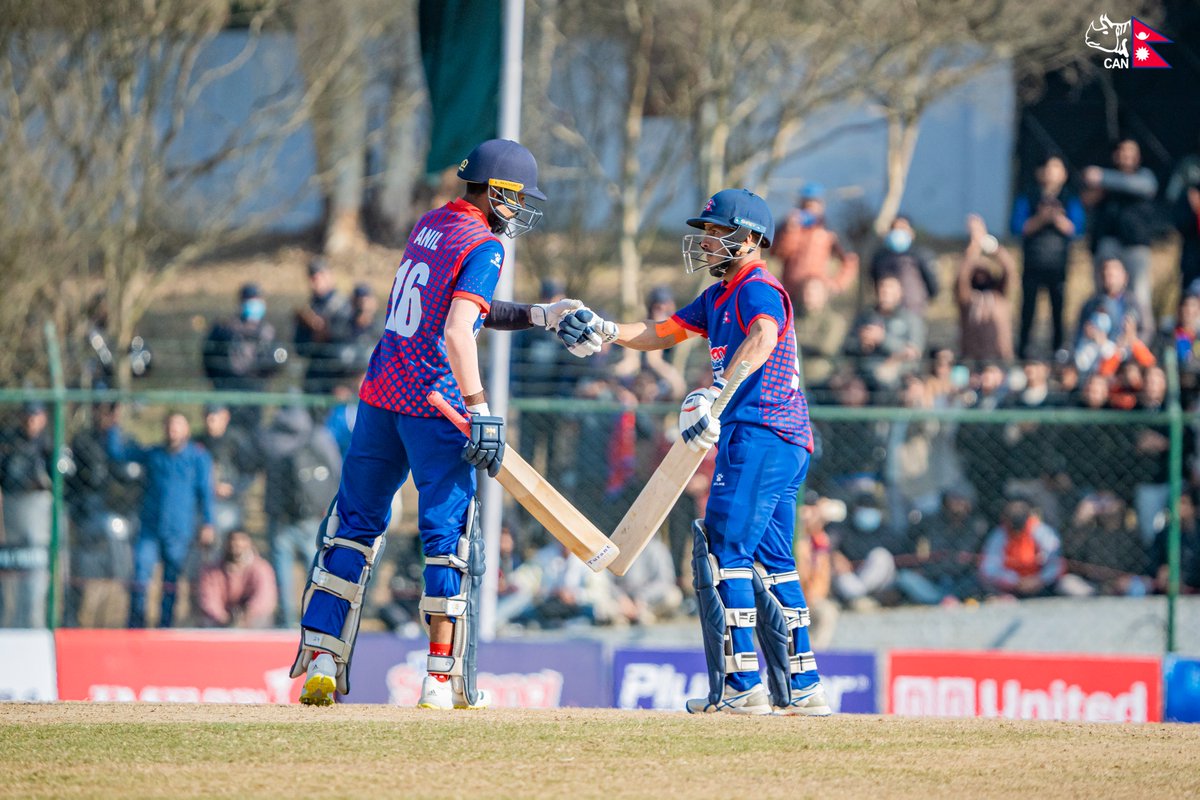 Anil Sah and his action captured in frames as he scores his maiden ton at TU 🔥

#weCAN | #OneBallBattles | #NEPvsCAN | #HappyDressingRoom | #WorldCupYear2024 | #NepalCricket