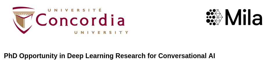 Mirco Ravanelli (@mirco_ravanelli) on Twitter photo 🚀 Excited to announce a #PhD opportunity in #DeepLearning for #ConversationalAI!
Details here:
drive.google.com/file/d/1_y5UK9…
The student will be enrolled at <a href="/Concordia/">Concordia University</a> and affiliated with <a href="/Mila_Quebec/">Mila - Institut québécois d'IA</a>.
Get ready for open #AI #research!
#SpeechBrain #MachineLearning #opensource 🚀 Excited to announce a #PhD opportunity in #DeepLearning for #ConversationalAI!
Details here:
drive.google.com/file/d/1_y5UK9…
The student will be enrolled at <a href="/Concordia/">Concordia University</a> and affiliated with <a href="/Mila_Quebec/">Mila - Institut québécois d'IA</a>.
Get ready for open #AI #research!
#SpeechBrain #MachineLearning #opensource