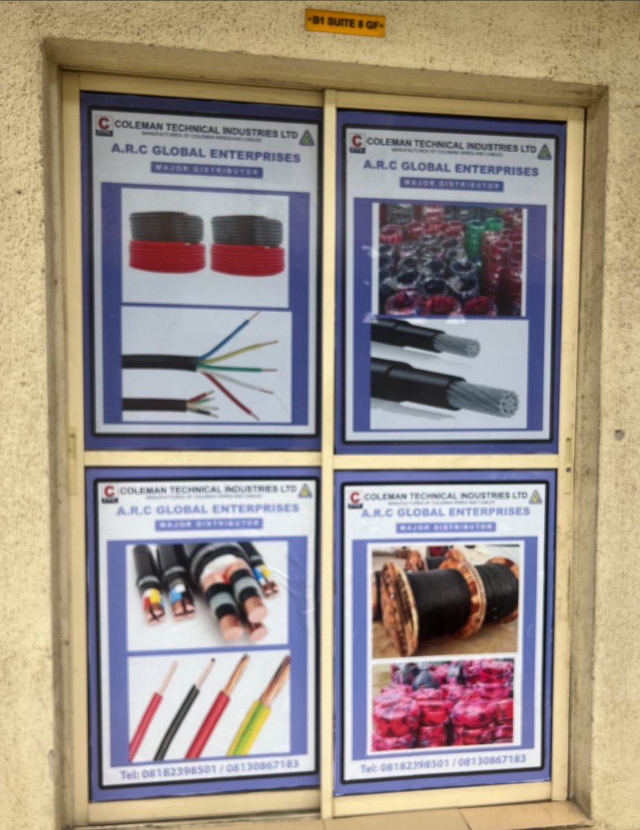 @Dammy_1q <a href="/Badgowies/">Gowies 💫</a> Major Distributor of Coleman wires and Cables