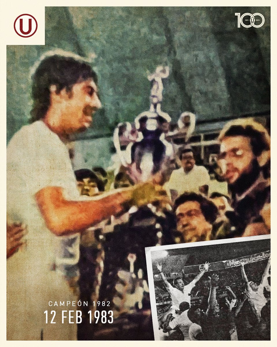 𝗡Ⓤ𝗘𝗦𝗧𝗥𝗔 ⭐𝟭𝟲

🏆 Un día como hoy, en 1983, obtuvimos el campeonato nacional de 1982 tras derrotar por 1-0 a Deportivo Municipal. El único tanto del partido lo marcó Hugo Gastulo.

#EfeméridesCrema
#Los100DelÚnicoGrande