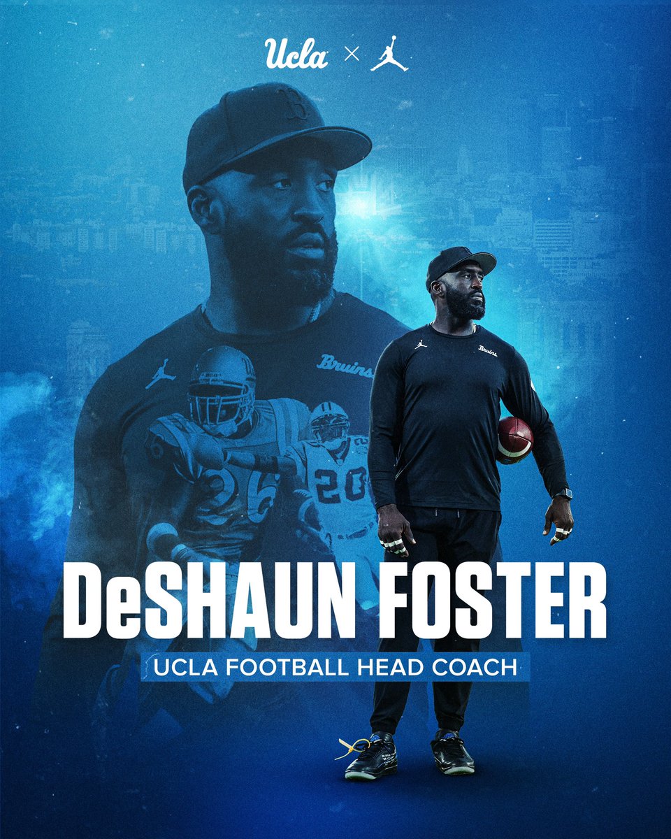A leader of young men and a true Bruin. Introducing UCLA Football Head Coach DeShaun Foster. ➡️ ucla.in/3SUET3T #GoBruins