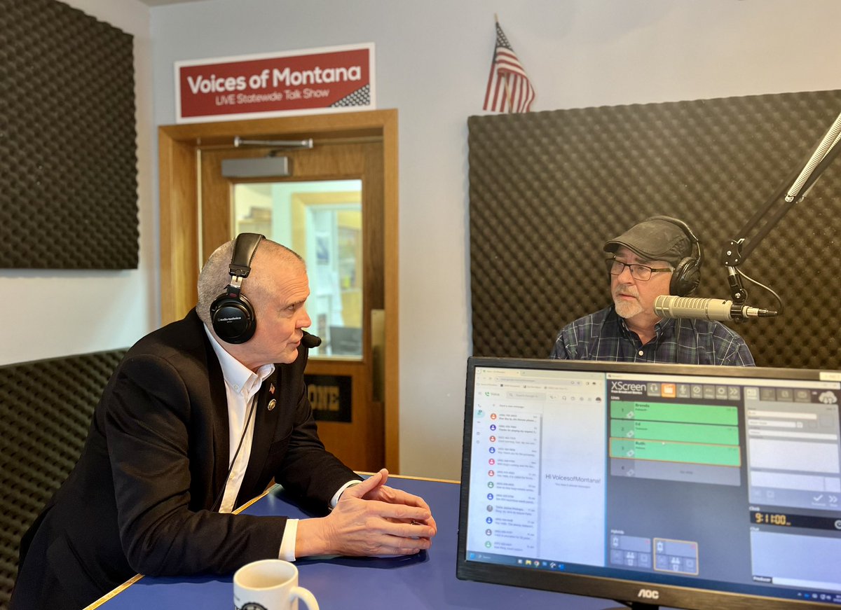 TUNE-IN: I’m live with Tom Schultz on Voices of Montana this morning! Listen Here: voicesofmontana.com
