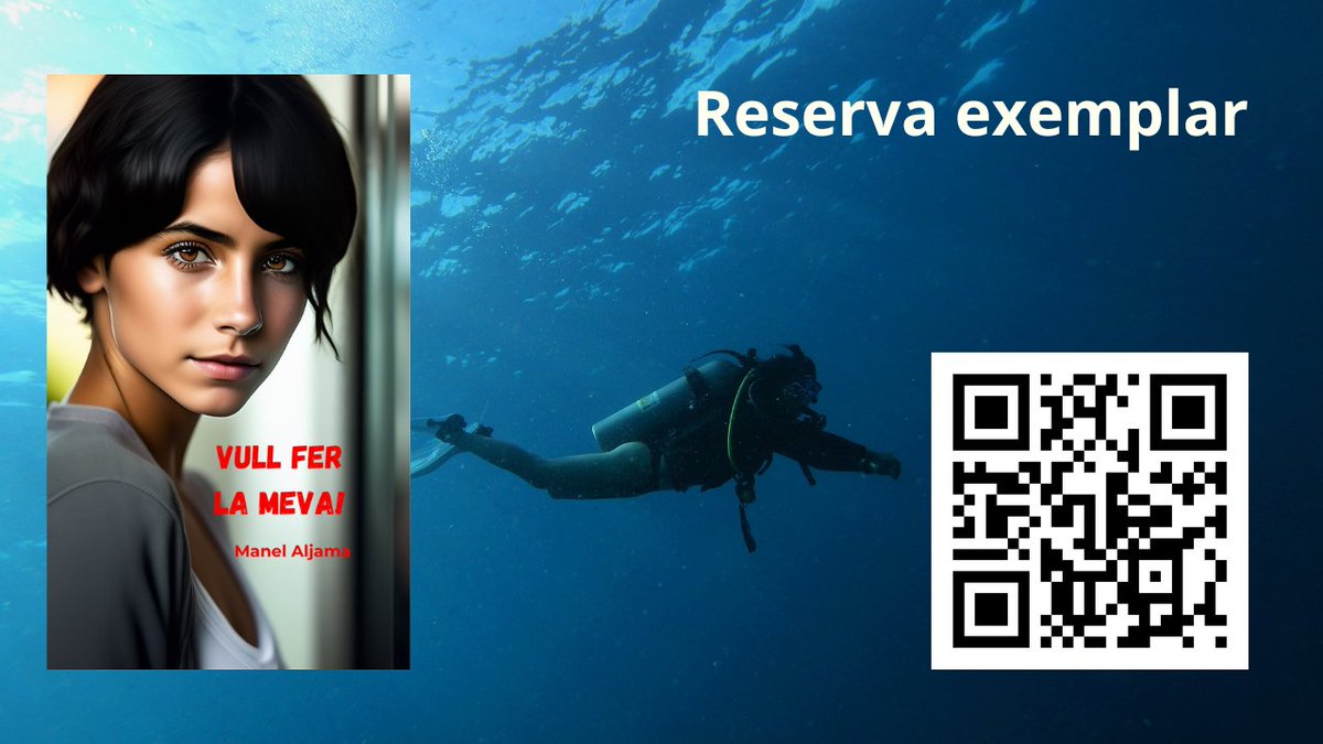 ManelAljama's tweet photo. "Vull fer la meva" complete YA novel in Catalan for enlglish readers interested in learn Catalan.  Get a copy https://t.co/ZedBHG9XjJ / scan QRCODE
#teenage_tiktoker, #rebel,  #bitcoins , #influencer, #cell_phone https://t.co/JXJkEpUdwj