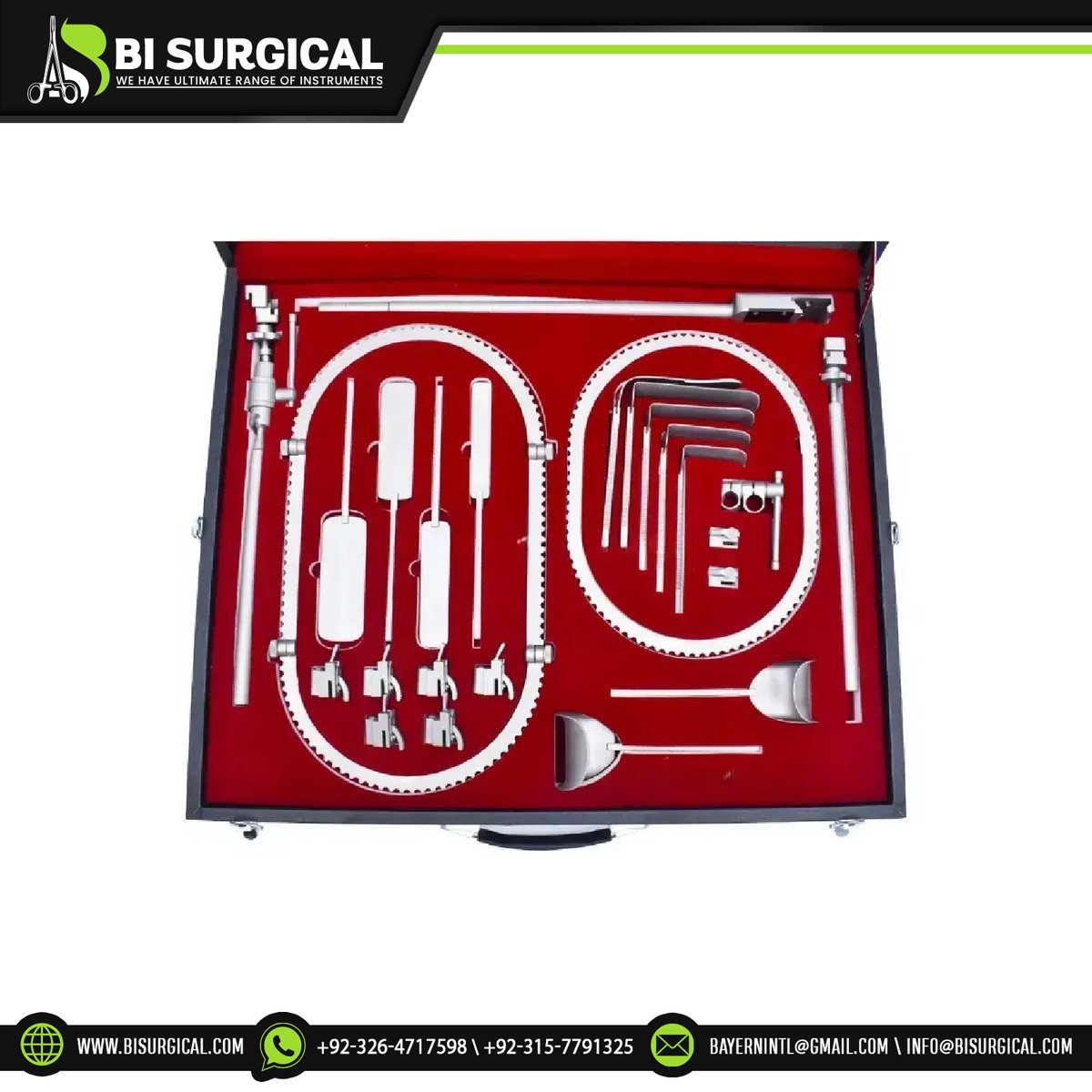 bi_surgical's tweet photo. Cultivate excellence in surgical practice with the Bookwalter Retractor Complete Set. Engineered to deliver superior exposure and stability, ensuring impeccable outcomes across diverse procedures. #BookwalterRetractor #SurgicalInstruments #SurgicalTools #OperatingInstruments https://t.co/ZLm2erLybv