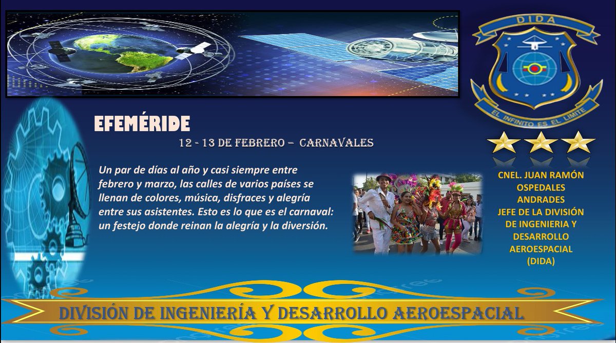 12FEB || El Cnel. Juan Ramón Ospedales Andrades y la gran Familia #dida_amb se honran en desearles felices fiestas carnestolendas 2024