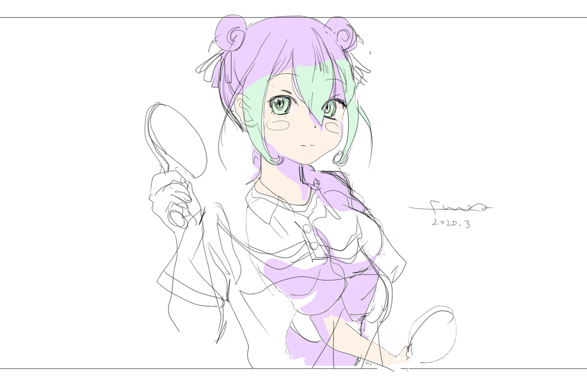 「なんでも空間深度を作ればいいってもんじゃないけど、ペラい絵のままだと背景もペラく」|ふみえー/あっちからの人のイラスト