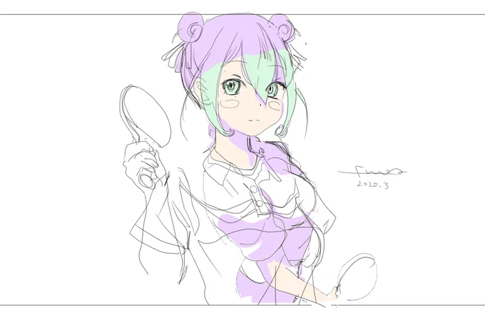 なんでも空間深度を作ればいいってもんじゃないけど、ペラい絵のままだと背景もペラくなるので、背景も一緒に進化しなければならないね・・・ 